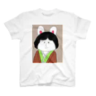 うさぎの美術館の与謝野晶子パロディイラスト「与謝野うさ子」 Regular Fit T-Shirt