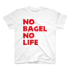 KTRSSKのNO BAGEL NO LIFE赤 スタンダードTシャツ