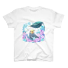 らる_haruの雨宿りオカメ スタンダードTシャツ