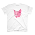 ねりちゃんショップのface - pink スタンダードTシャツ
