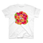 onehappinessのピンシャー　hibiscus　花言葉　onehappiness スタンダードTシャツ