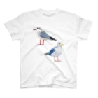 やちよ｜リアル鳥イラストのカモメじゃないよ スタンダードTシャツ