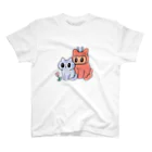 モニョチタポミチの地球猫　宇宙猫 Regular Fit T-Shirt