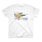 リズさんち🦜👶✨のコガネメキシコインコ君スケルトン スタンダードTシャツ