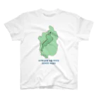 たたみもちのなすのみせの琵琶湖の水全部抜くTシャツ スタンダードTシャツ