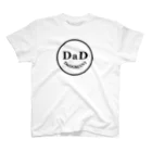 cafe-dadomaniのDaDちゃん顔ロゴ 白T専用 スタンダードTシャツ