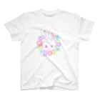 pirokoのお花うさちゃん Regular Fit T-Shirt