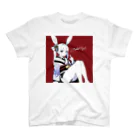 ໒꒱✿Felice-Store︎✿໒꒱のRabbit Girl 【雪兎】 スタンダードTシャツ