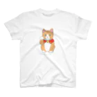 招き猫工房の茶白招きにゃん スタンダードTシャツ