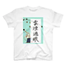 いろはにゃんこ堂の書道家猫さんの四字熟語「雲煙過眼」 スタンダードTシャツ