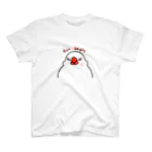 07（rena）のことりショップの怒りの文鳥 スタンダードTシャツ