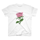 サラスシのmy ROSE ピンク スタンダードTシャツ