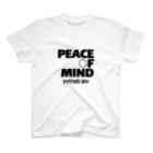 young.moのPEACE OF MIND WHITE スタンダードTシャツ