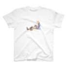 紫月探偵事務所の黒猫ちゃんへレインさんの朗読 スタンダードTシャツ