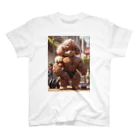 BeastModeZooのマッチョなトイプードル スタンダードTシャツ