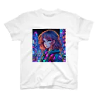 aokitaのAI art girl -pixel art- Regular Fit T-Shirt