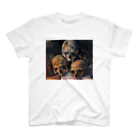 世界美術商店の積み重ねた骸骨 / Pyramid of Skulls スタンダードTシャツ