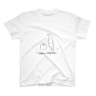 鳥と食べ物とのよく伸びる白文鳥 Regular Fit T-Shirt