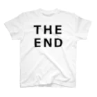 親戚一同ショップのTHE END (黒) Regular Fit T-Shirt