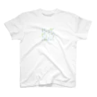 Manuとうみうしくんの【Manu】アコニタム柄 Regular Fit T-Shirt