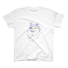 GraLeoの凛々しキャット　 スタンダードTシャツ