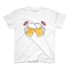 ゆちのへやのビールジョッキで乾杯！イラスト スタンダードTシャツ