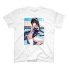 yukihumi-tougouの競泳水着少女 スタンダードTシャツ