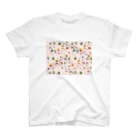 WAMI ARTのヲシテ文字いろいろ【桜花色ベース】 スタンダードTシャツ