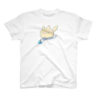 まっさらさろんのころころきつねさん【……。】 スタンダードTシャツ