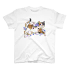 Rm-rm0rmsの紫陽花三毛猫ちゃん スタンダードTシャツ