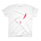 浪漫千代（ロマチョんの店）のMy white rabbit スタンダードTシャツ