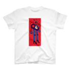 sumanandaのTape case body and the cellophane tongue（RED） Regular Fit T-Shirt