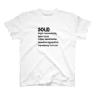 EgG(エッグ)-エンジニアグッズショップのSOLID原則 スタンダードTシャツ