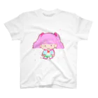 ZERO-SIXの80’ゆめかわガール（白） スタンダードTシャツ