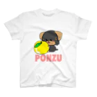 ponponponzu828のゆずぽんず文字入り(ピンク) スタンダードTシャツ