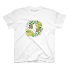 nins・にんずの　野菜の花の輪１・イングリッシュアグーチ スタンダードTシャツ