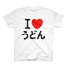 I LOVE SHOPのI LOVE うどん Regular Fit T-Shirt