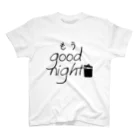 8garage SUZURI SHOPのもうGoodNight（黒） Regular Fit T-Shirt