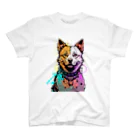 アートワーク探偵の可愛いアート犬 Regular Fit T-Shirt