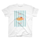 じんねこショップのエビフライじんたん（文字あり） スタンダードTシャツ