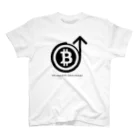 仮想通貨グッズショップの急上昇ビットコインシリーズ（黒ロゴ） Regular Fit T-Shirt