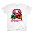 grind popのgp-spiky monsterz PINK Regular Fit T-Shirt