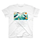 鳥救うSUZURIの『しぶきをまとうみずどり』【寄付付き商品】 티셔츠