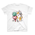 kumanoko_noteのもぐもぐにゃんこ・アイス Regular Fit T-Shirt