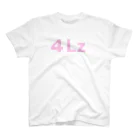 ストアヒガサ　SUZURI店の４Lz（文字：ライトピンク） スタンダードTシャツ