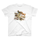 柴犬と柴犬のまんまる柴犬 Regular Fit T-Shirt