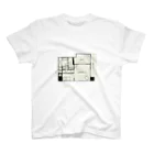 お文具の間取りとお文具 1LDKO(お文具) Regular Fit T-Shirt