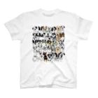 lily_dalmatianのWaiting dogs  スタンダードTシャツ