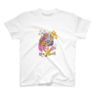 Colorful fam Earthの星ふる夜に スタンダードTシャツ