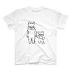 momotoの猫親子柄（単色） Regular Fit T-Shirt